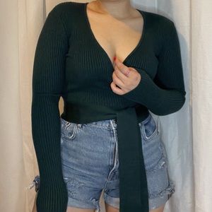 Zara green sweater